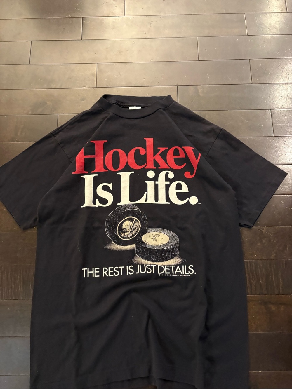 Vintage 90s hockey is life tee